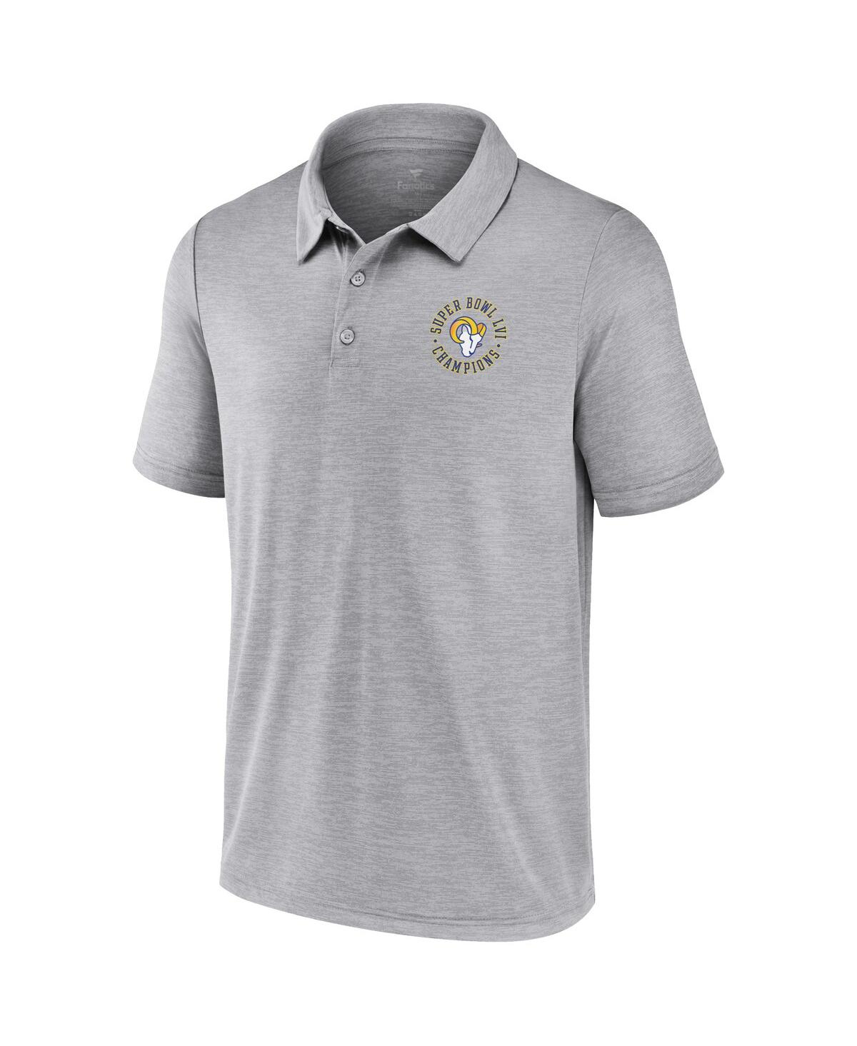 Men's FanaticsLos Angeles Rams Super Bowl Lvi Champions Polo - Gray