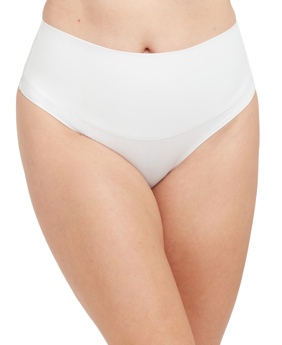 Spanx Women's Cotton Comfort Tummy Shaping Thong Underwear