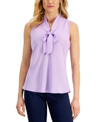 Kasper - Tie-Neck Top