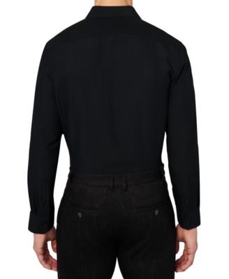 Men's Regular Fit Solid Wrinkle Free Performance Dress Shirt