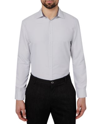 Men's Regular Fit Solid Wrinkle Free Performance Dress Shirt