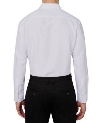 Men's Regular Fit Solid Wrinkle Free Performance Dress Shirt