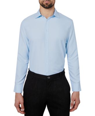 Men's Regular Fit Solid Wrinkle Free Performance Dress Shirt