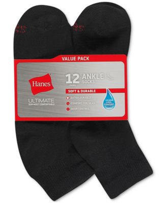 Men's 12-Pk. Ultimate Ankle Socks