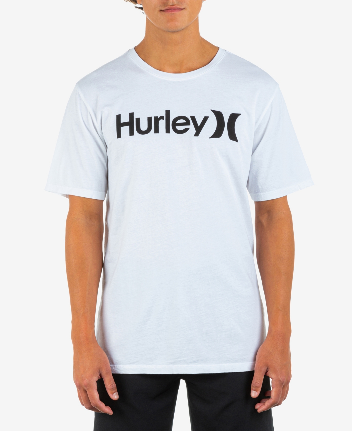 HURLEY MEN'S EVERYDAY WASH ONE AND ONLY SOLID SHORT SLEEVE T-SHIRT