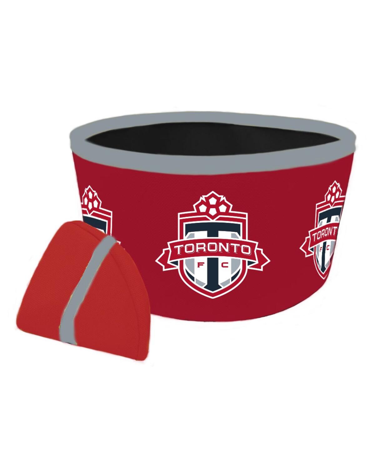 Toronto Fc Collapsible Travel Dog Bowl - Red