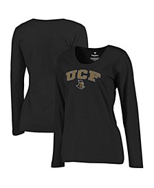 Women's Black UCF Knights Campus Long Sleeve T-shirt