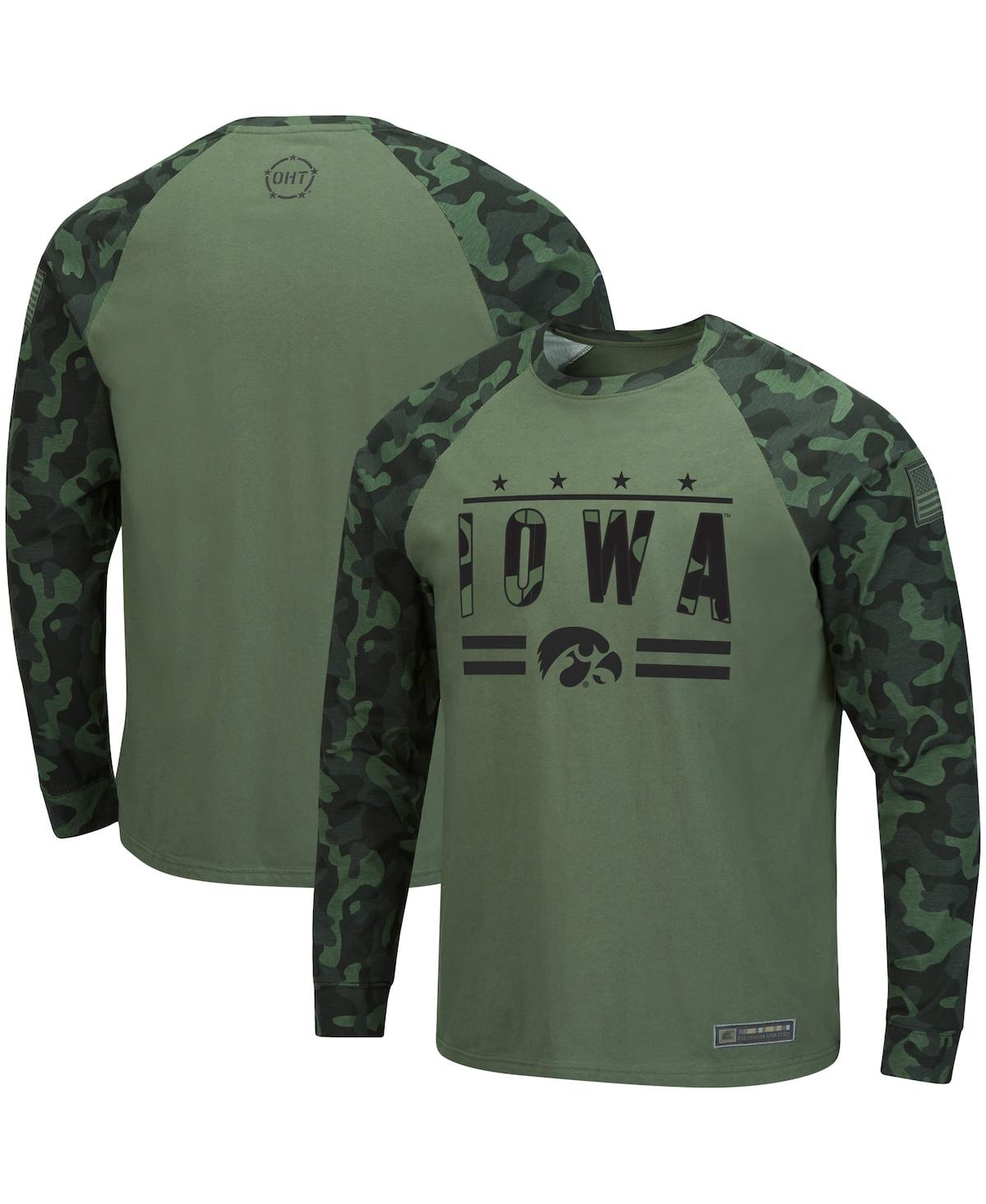 Colosseum Men's Olive, Camo Iowa Hawkeyes Oht Military-inspired ...