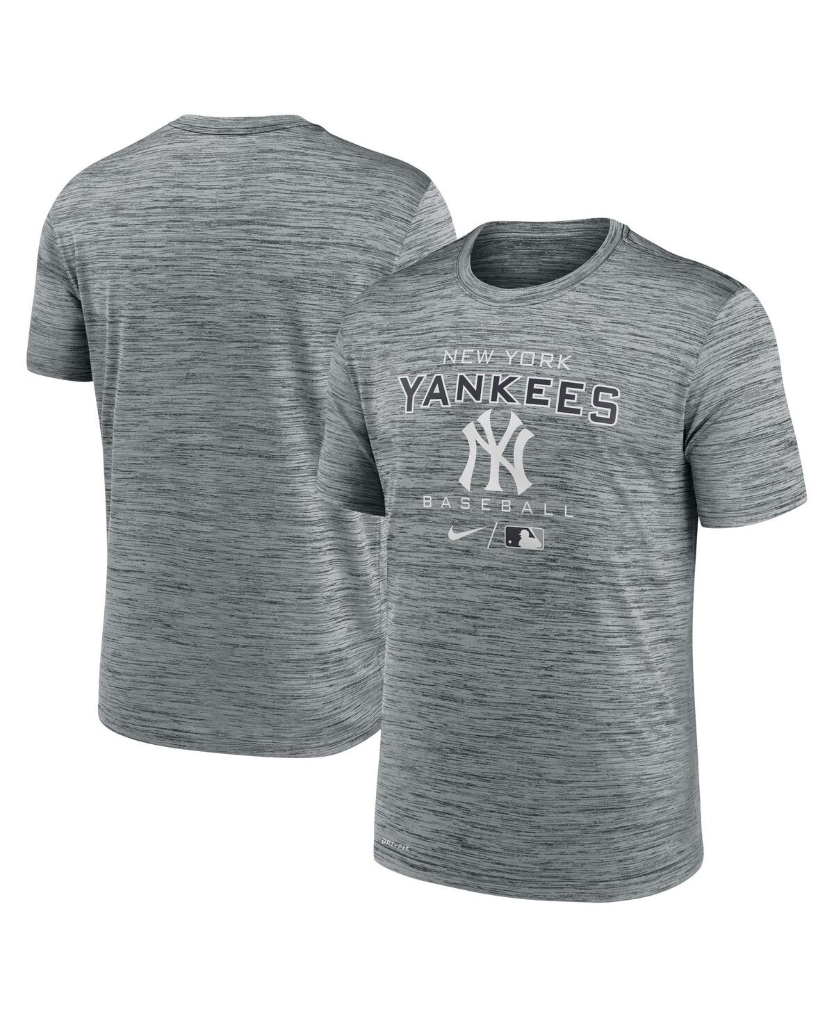 Men's Nike Charcoal New York Yankees Authentic Collection Velocity Practice Performance T-shirt