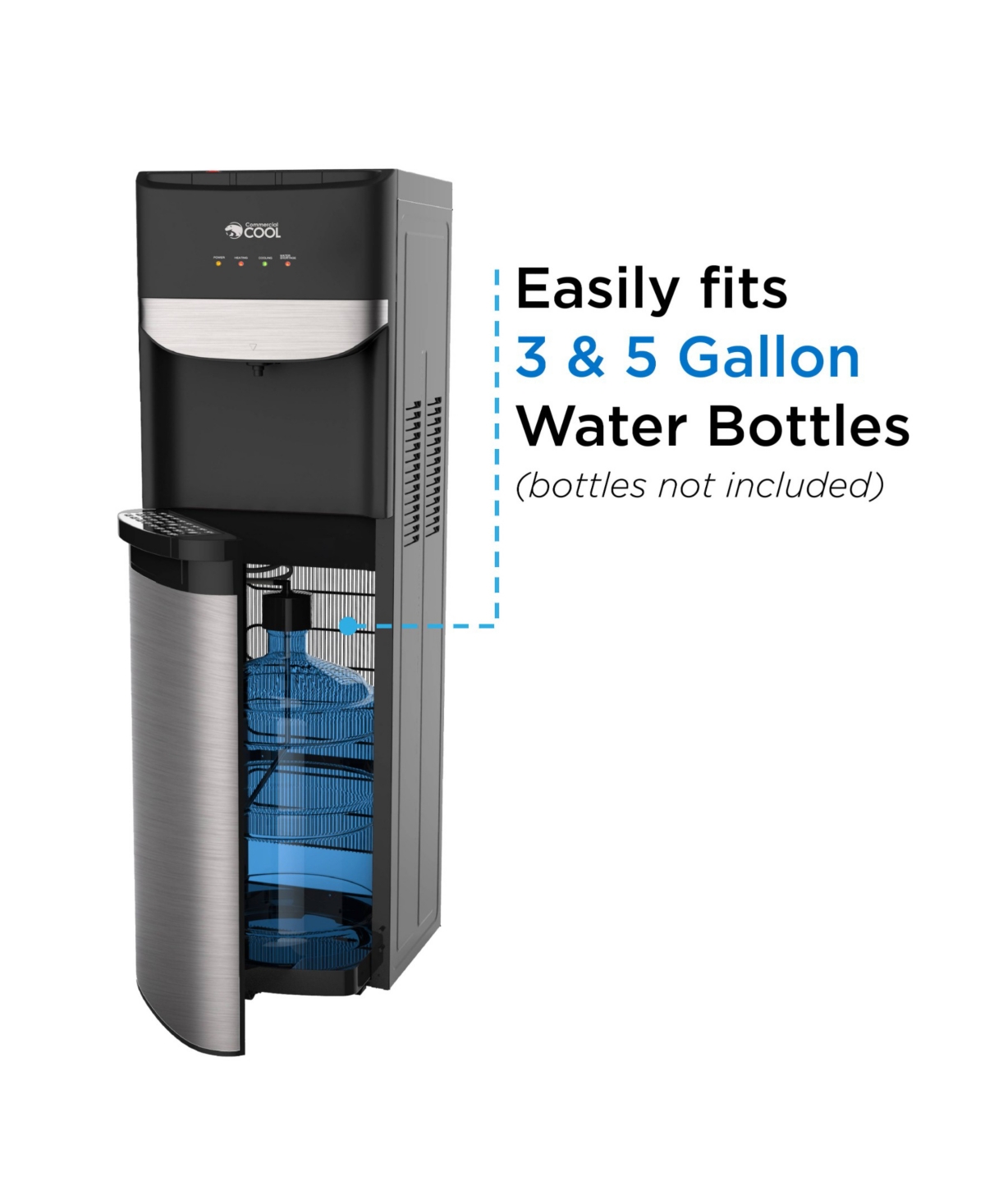Commercial Cool Bottom Loading Water Dispenser - Black