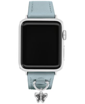 COACH - Blue Leather Apple Watch Band 38/41mm