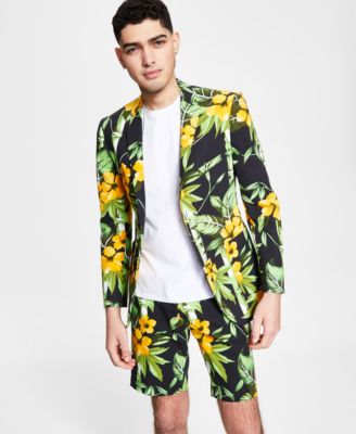 Paisley & Gray - Men's Slim Fit Floral-Print Blazer