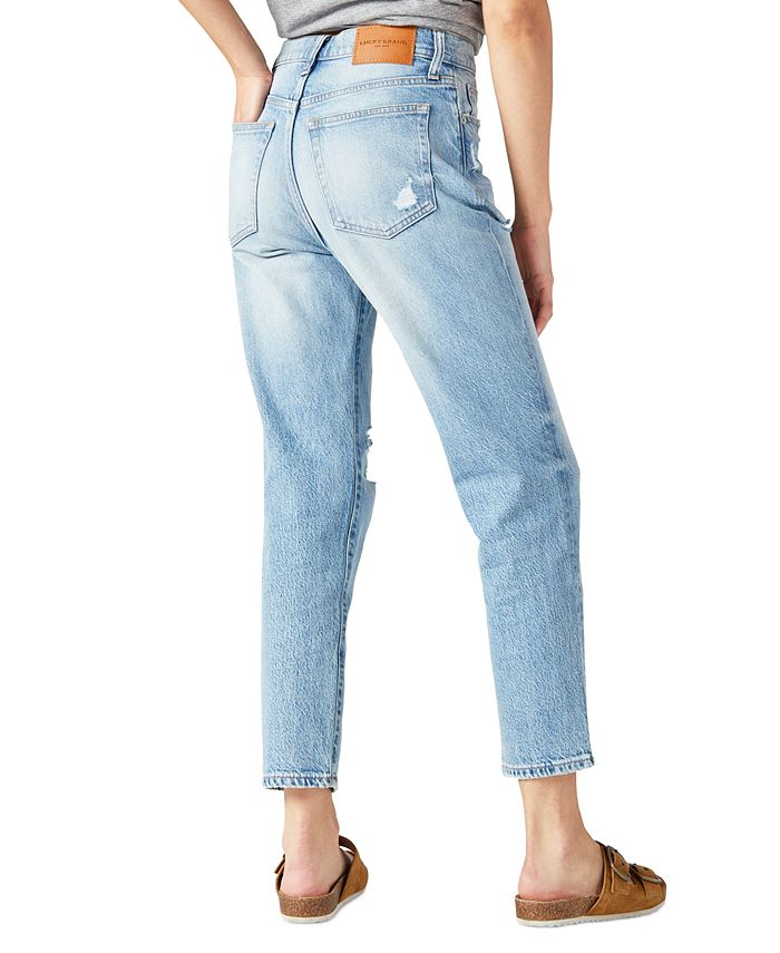 Lucky Brand Drew High-Rise Mom Jeans - Macy's