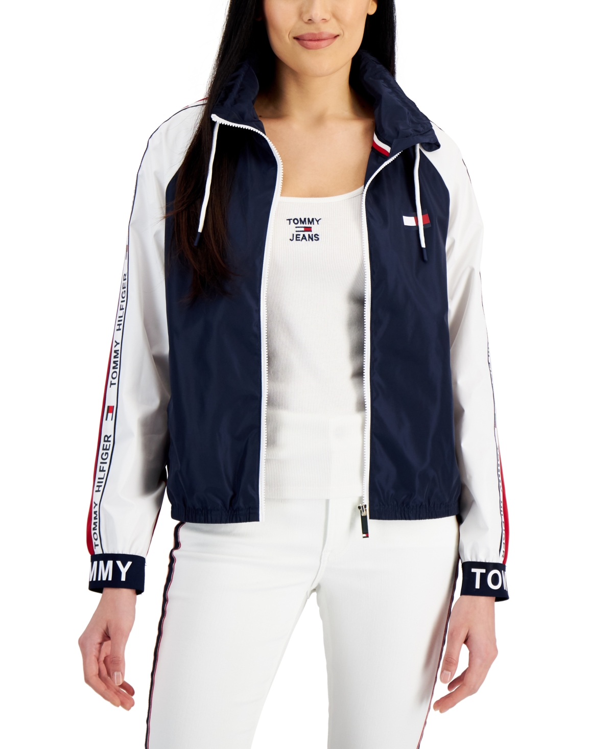 Tommy Hilfiger Women's Colorblocked Windbreaker Jacket