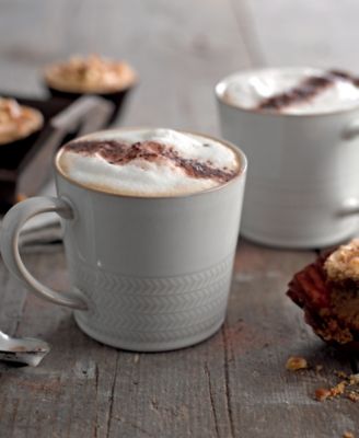 Natural Canvas Textured Large Mug