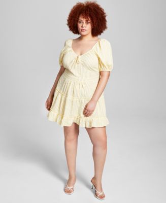 And Now This Trendy Plus Size Tiered Maxi Dress - Macy's