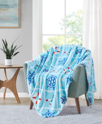 Charter Club Cozy Plush Printed Throw 50 x 70