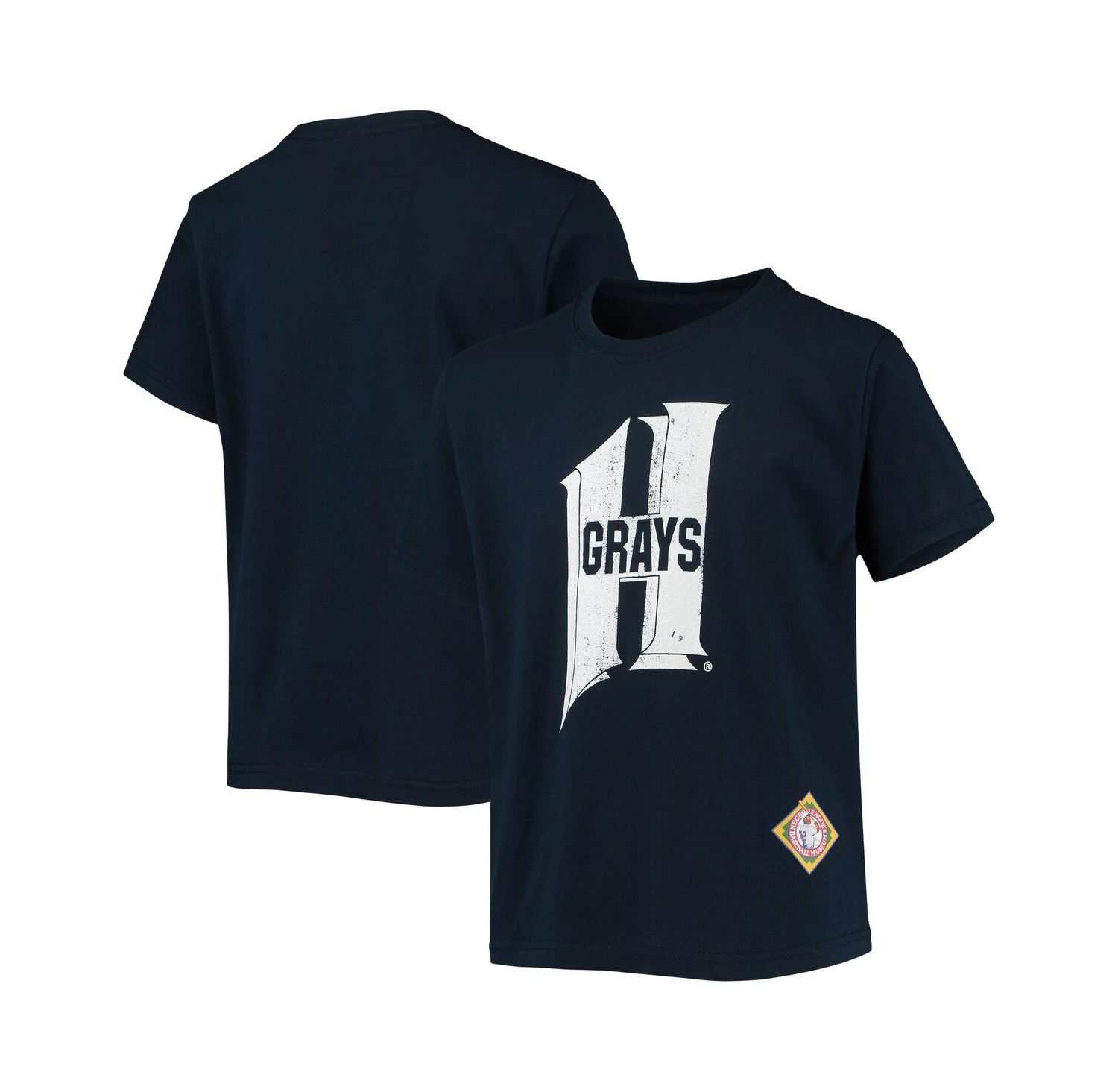 Big Boys Navy Homestead Grays Negro League Logo T-shirt