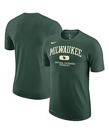 Men's Hunter Green Milwaukee Bucks Essential Heritage Performance T-shirt