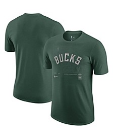 Men's Hunter Green Milwaukee Bucks Courtside Chrome T-shirt