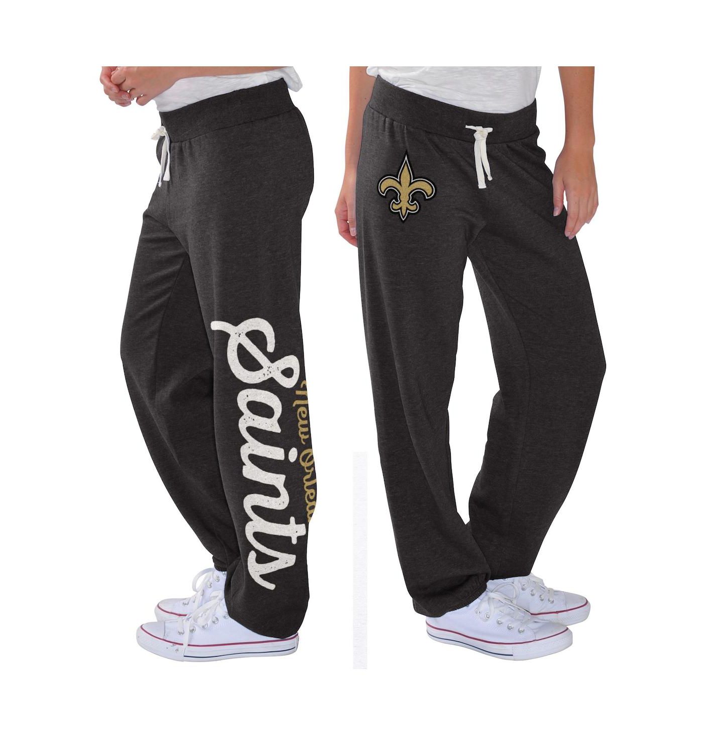 Женские брюки G-III 4Her by Carl Banks Black New Orleans Saints Scrimmage Fleece — фото 1
