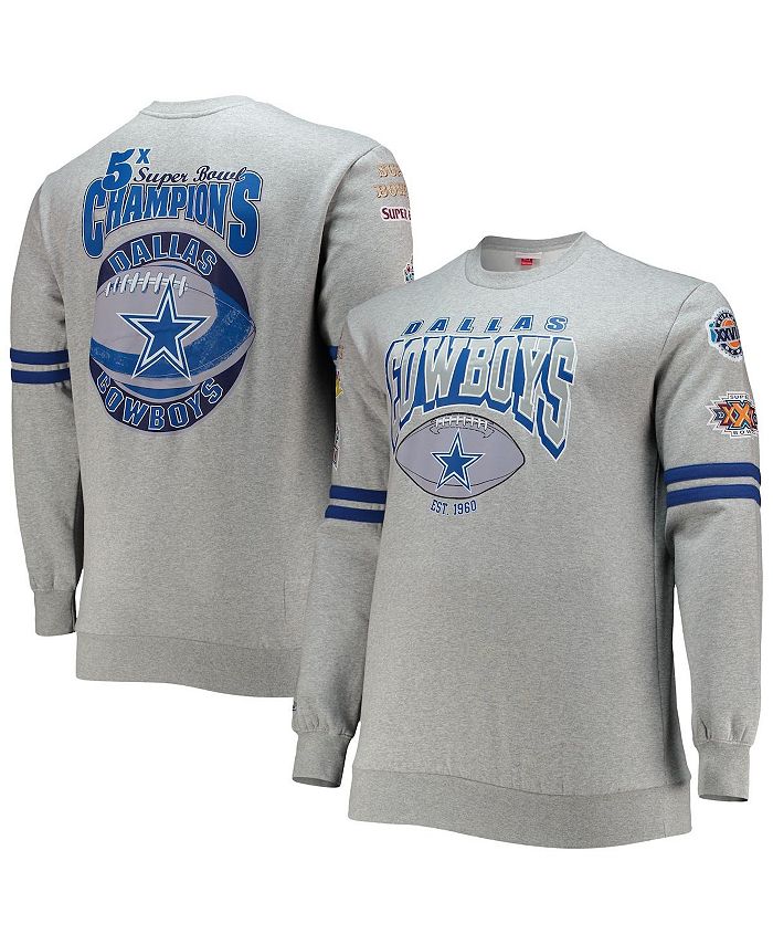 Men's Mitchell & Ness Navy/ Dallas Cowboys Head Coach Pullover Hoodie