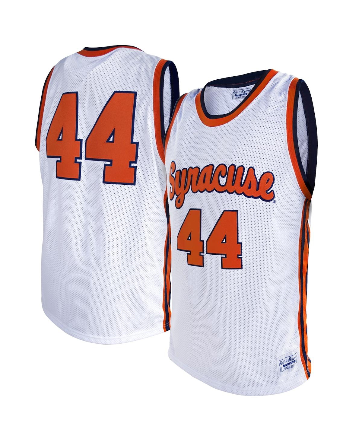 Men's Original Retro Brand #44 White Syracuse Orange Alumni Basketball Jersey - White