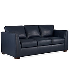 Cheriel 84" Leather Sofa, Created for Macy's
