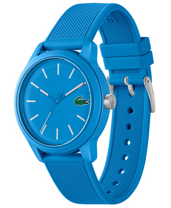 Lacoste Unisex L.12.12 Blue Silicone Strap Watch 42mm Macy's