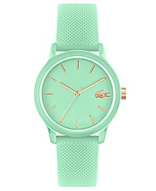 Unisex 12.12 Turquoise Silicone Strap Watch 42mm