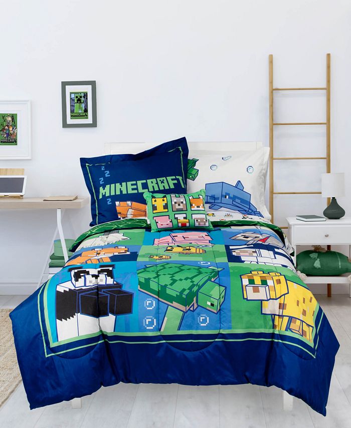 Minecraft CLOSEOUT! Friendly Patchwork 6Pc. Twin Comforter Set Macy's