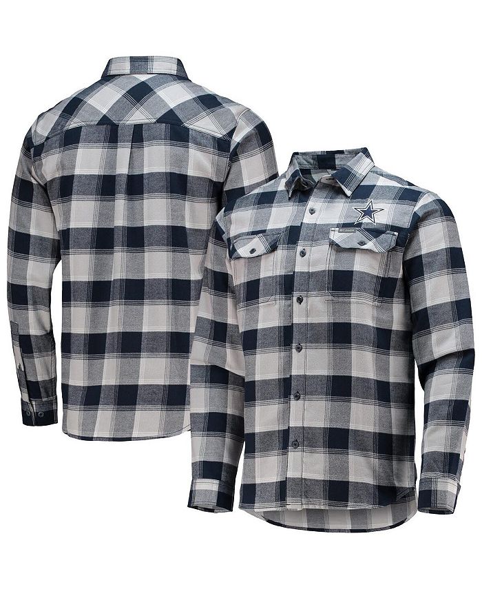 Columbia Men's Navy Dallas Cowboys Flare Gun Flannel Button-Up Long Sleeve  Shirt & Reviews - Sports Fan Shop - Macy's
