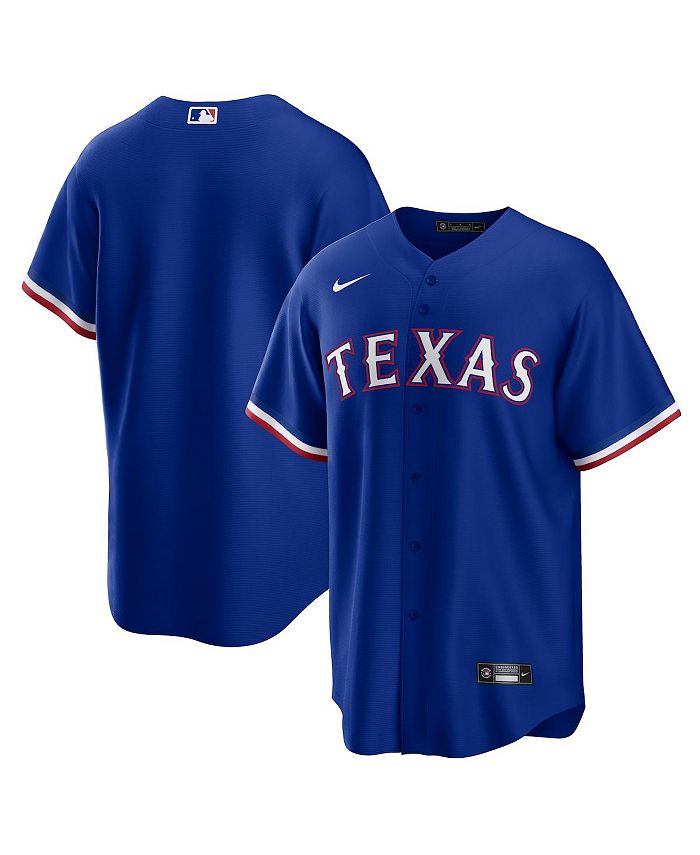 Men's Texas Rangers Nike Light Blue Alternate Authentic Team Logo Jersey