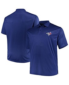 Men's Royal Toronto Blue Jays Big and Tall Solid Birdseye Polo Shirt