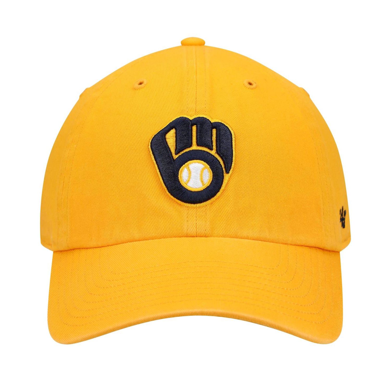 Men's '47 Gold Milwaukee Brewers Clean Up Adjustable Hat