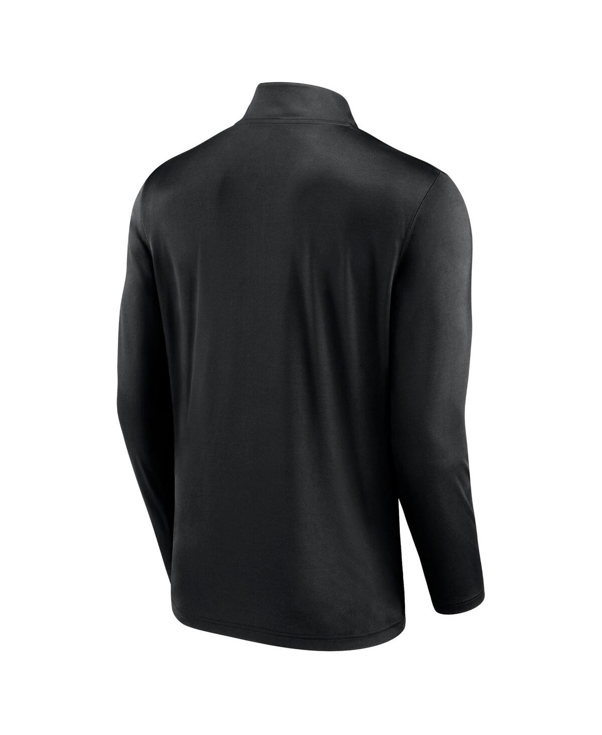 Fanatics Men's  Black Appalachian State Mountaineers Underdog Mindset Quarter-zip Top In Black