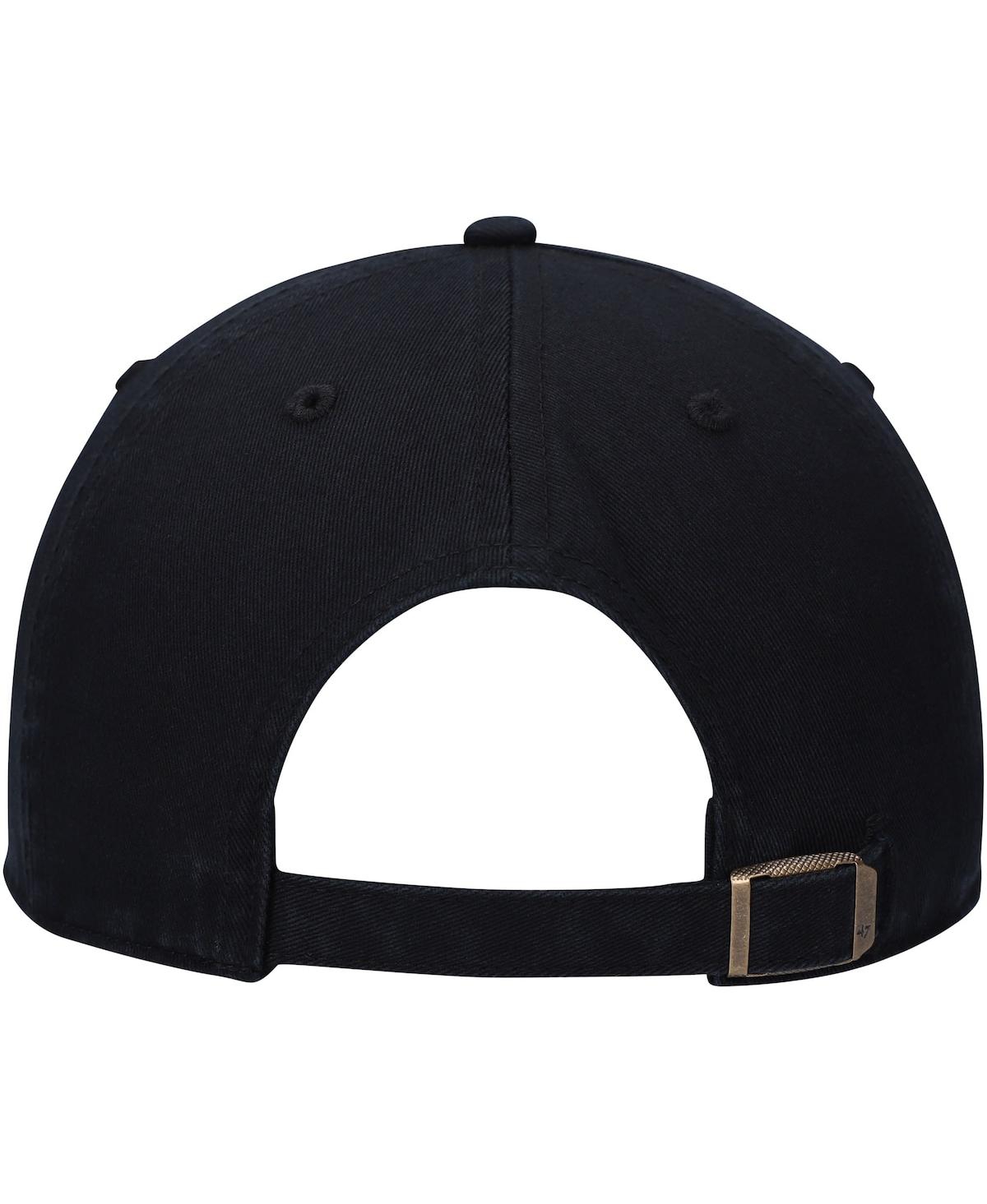 Men's '47Pittsburgh Pirates Logo Cooperstown Collection Clean Up Adjustable Hat - Black