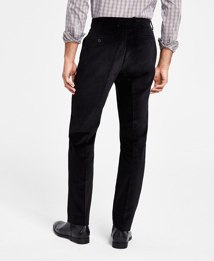 Alfani Men's SlimFit Velvet Dress Pants, Created for Macy's & Reviews Pants Men Macy's