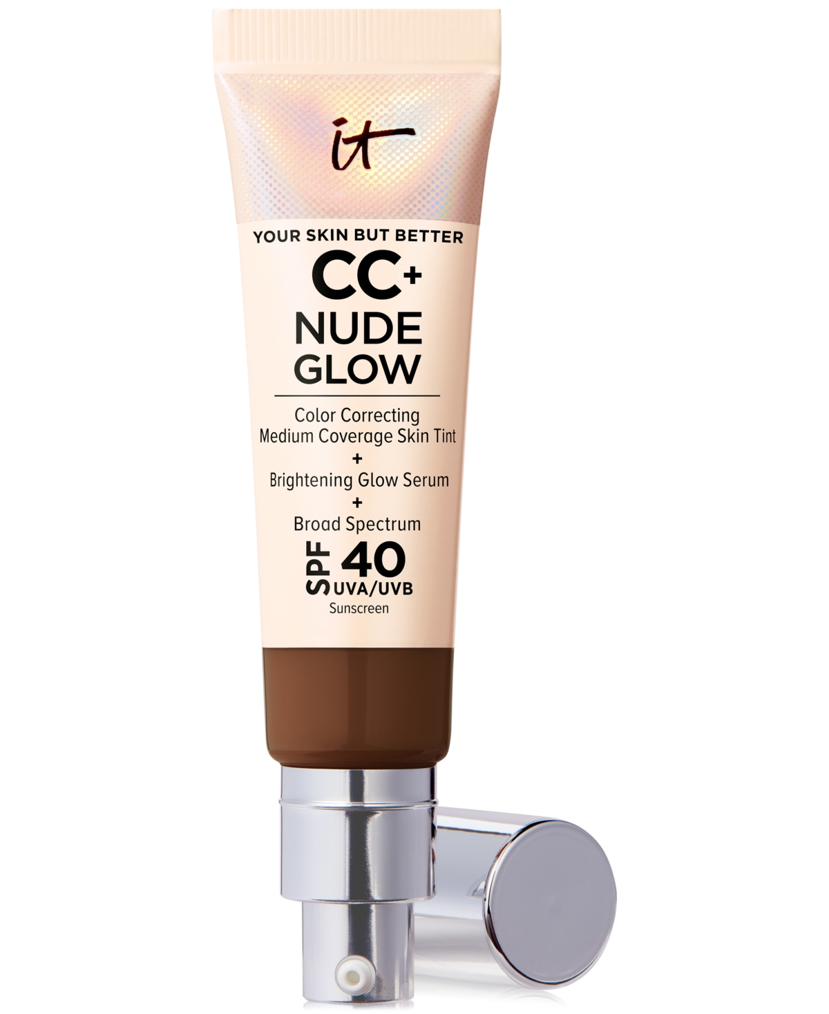 Cc+ Nude Glow Lightweight Foundation + Glow Serum Spf 40 - Deep Mocha