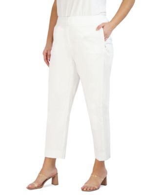 Slim-Fit Sateen Zip-Pocket Ankle Pants 