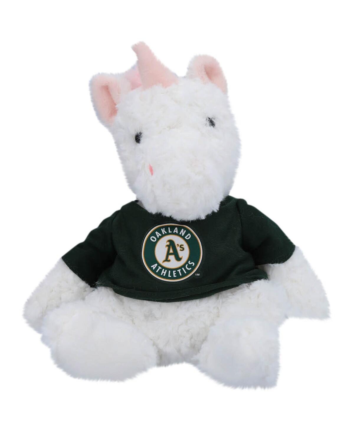 Mascot Factory Oakland Athletics Plush Unicorn Cuddle Buddy In White,black
