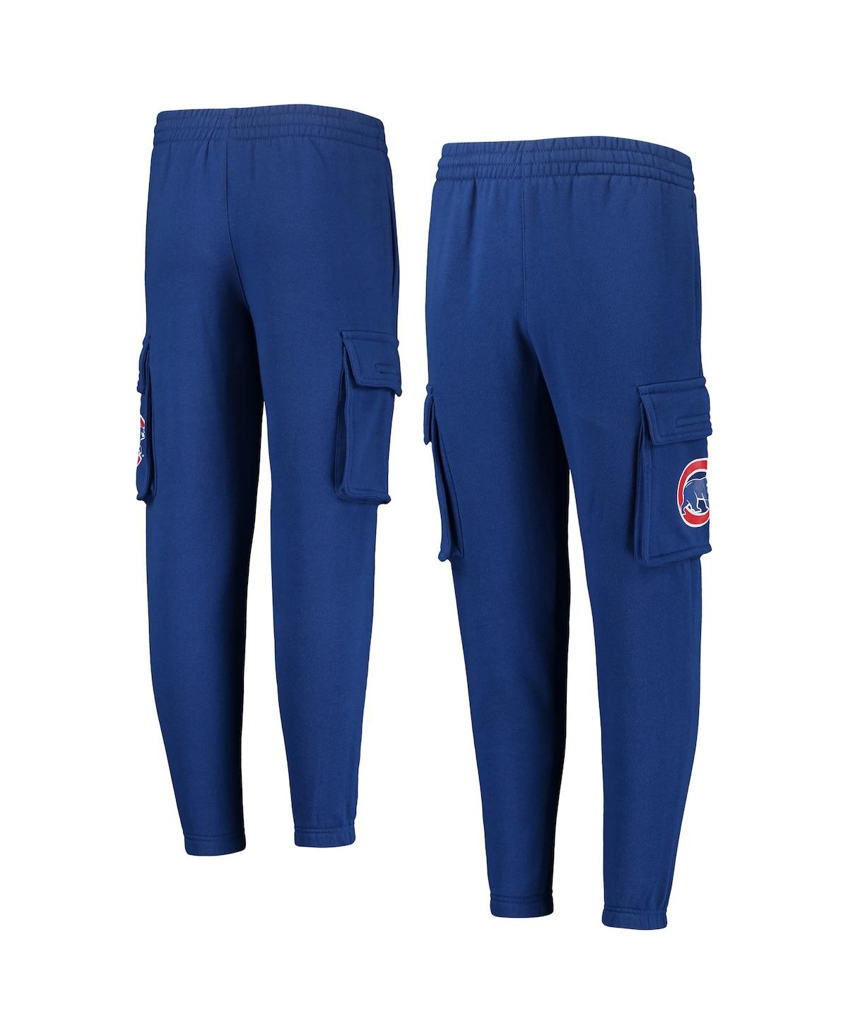 Shop Outerstuff Big Boys  Royal Chicago Cubs Players Anthem Fleece Cargo Pants