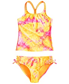 Big Girls 2-Pc. Tie Dye-Print Tankini Swimsuit 