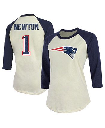 Fanatics Women s Branded Cam Newton Cream and Navy New England