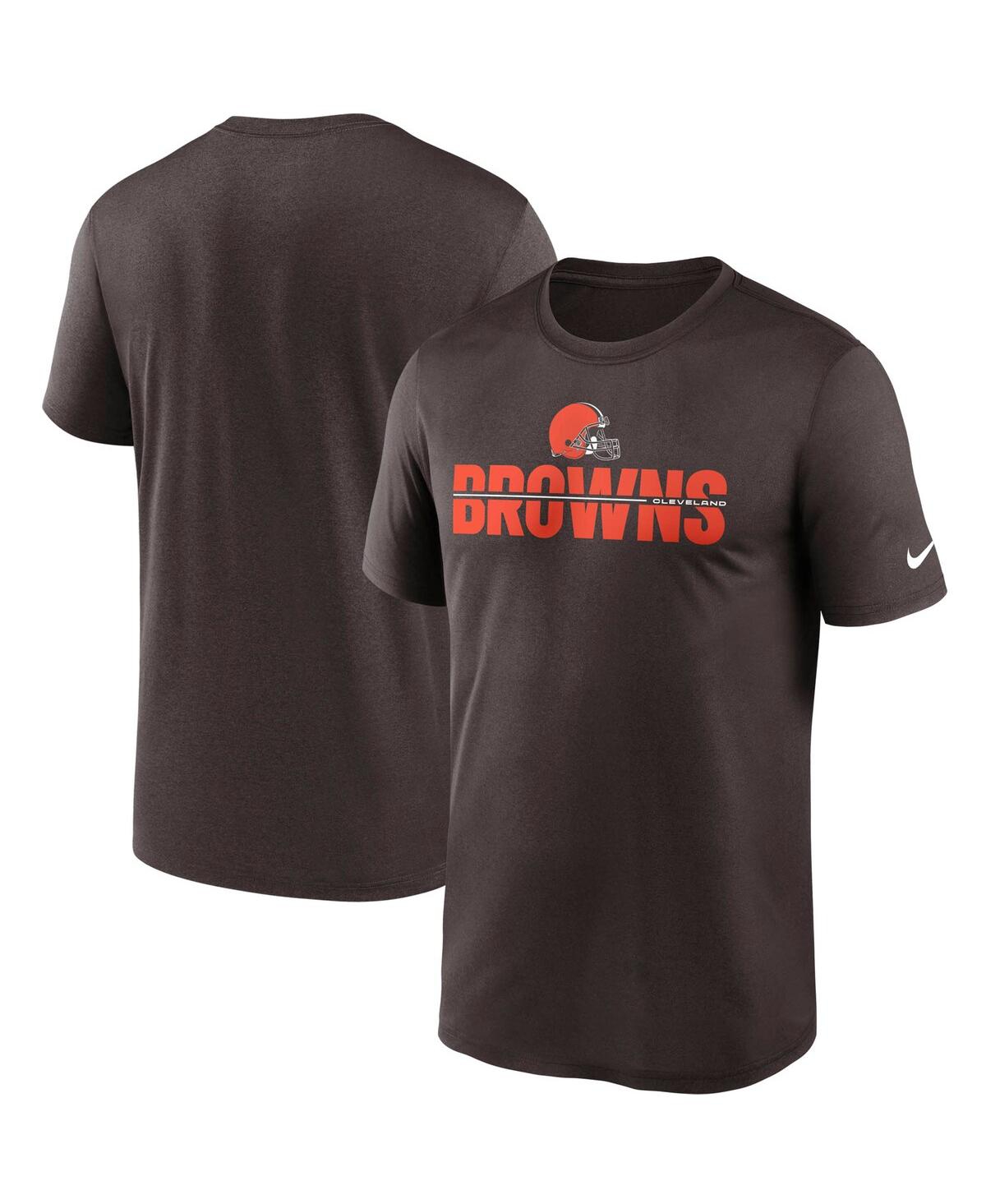 Men's NikeCleveland Browns Legend Microtype Performance T-shirt - Brown