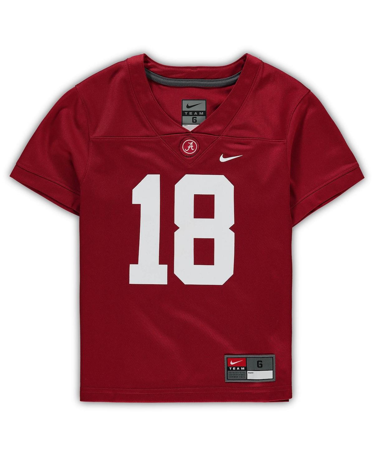 Boys and Girls Preschool Nike #18AlabamaTide Untouchable Football Team Jersey - Crimson