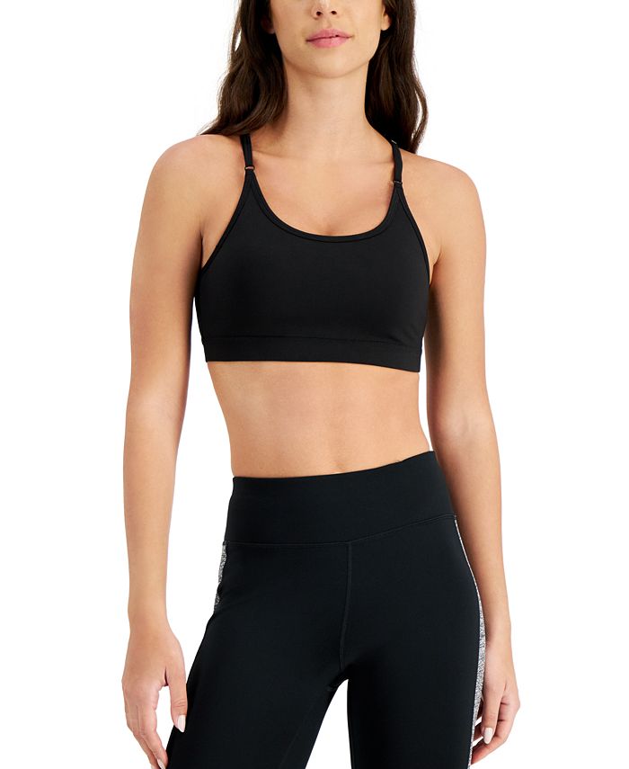 ID Ideology Women's Solid Low-Impact Bra, Created for Macy's - Macy's