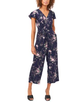 vince camuto floral jumpsuit