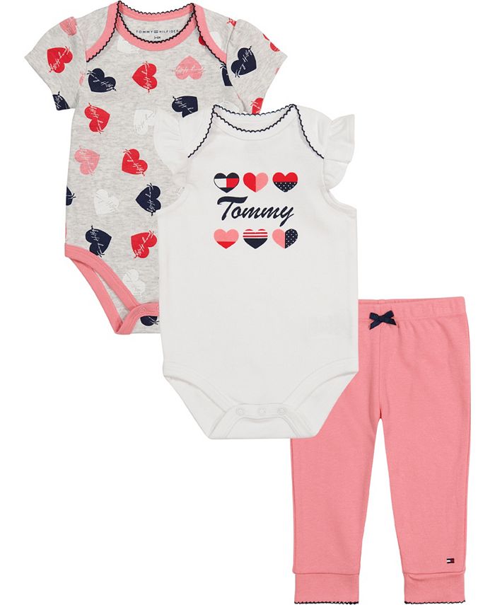 Tommy Hilfiger Baby Boys 3 Pieces Pack Bodysuits 