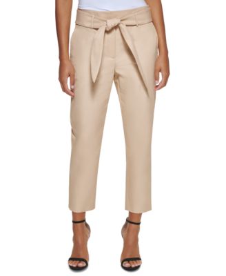 DKNY - Petite Paperbag-Waist Pants